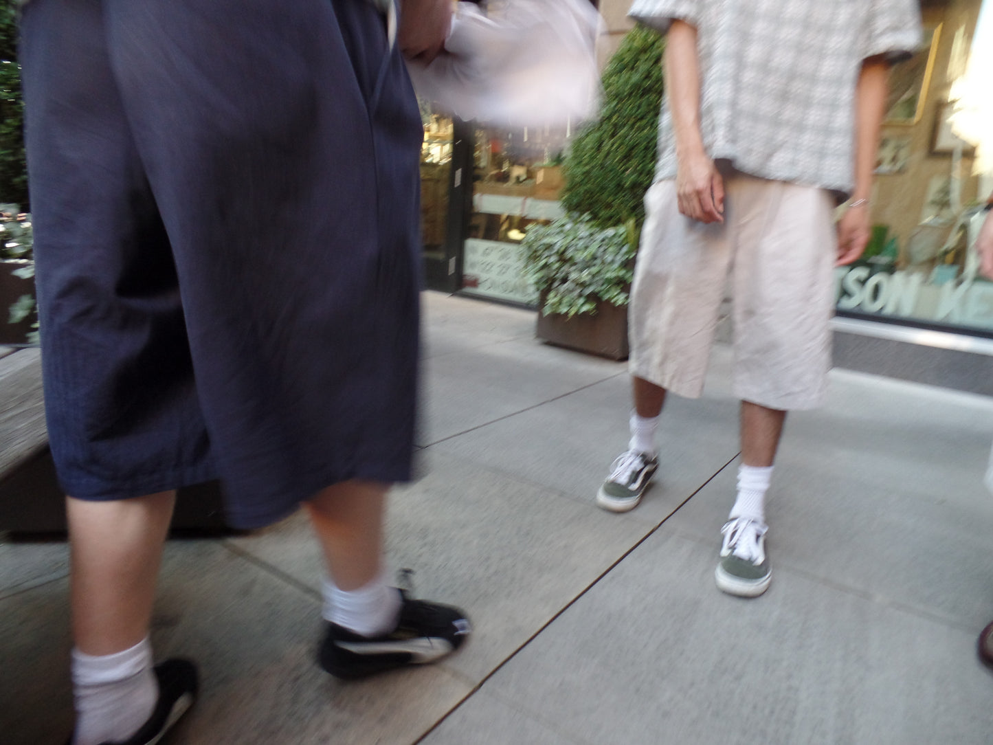 "Navy" Pleated Shorts