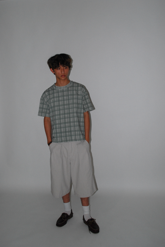 "Jade" Plaid Tee