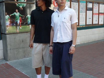 "Navy" Pleated Shorts