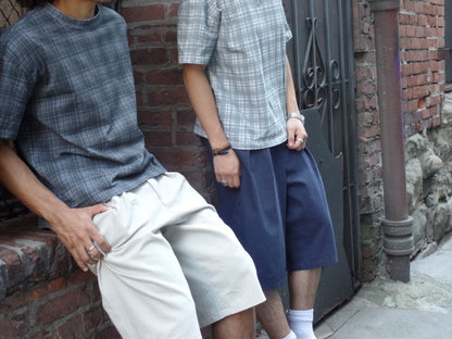 "Cream" Pleated Shorts