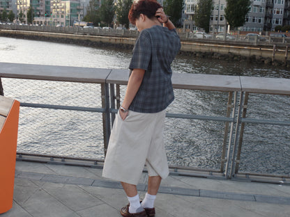 "Cream" Pleated Shorts